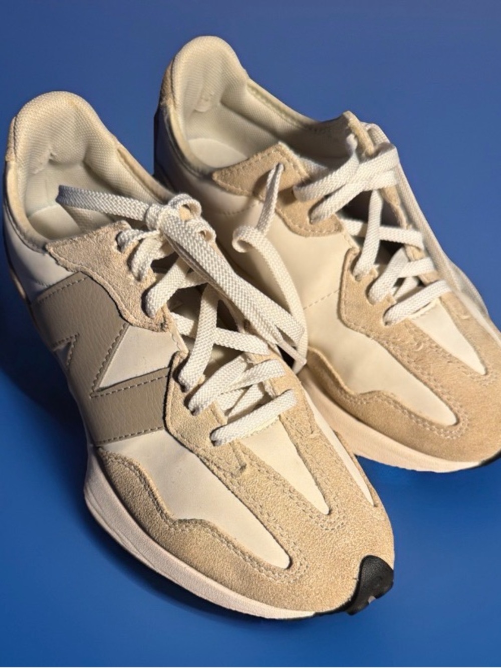 New Balance Beige & White Women's Retro Runner Sneakers - Picture 3 of 14
